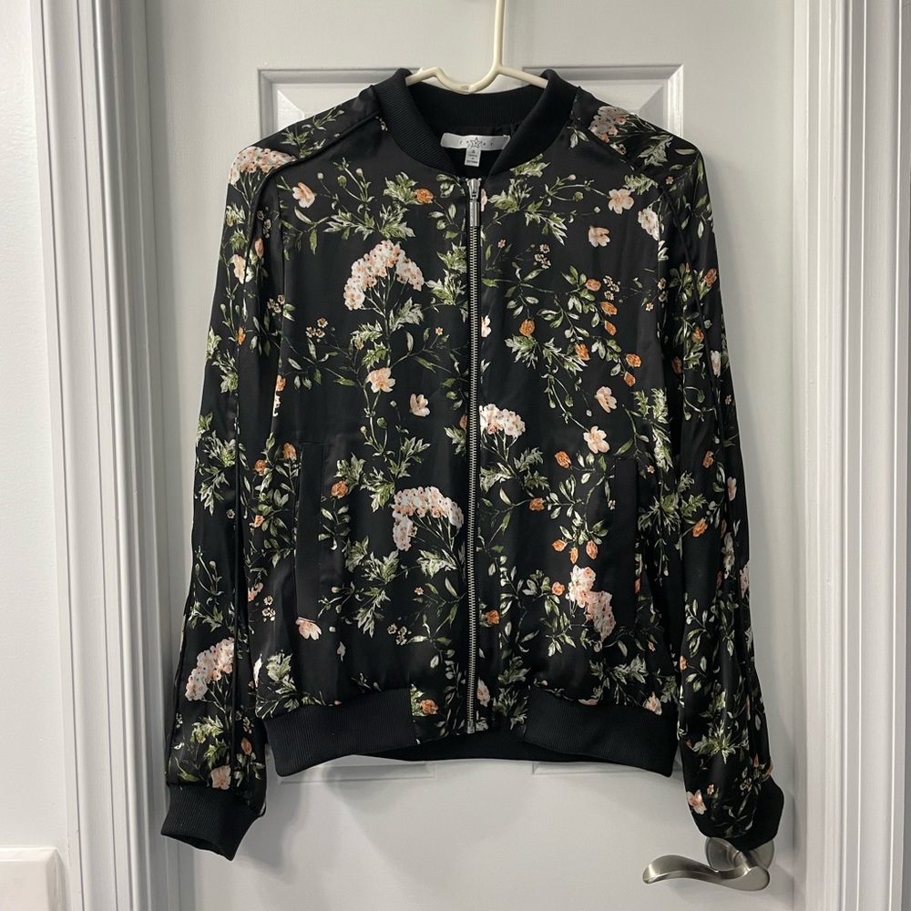 Floral Bomber Jacket